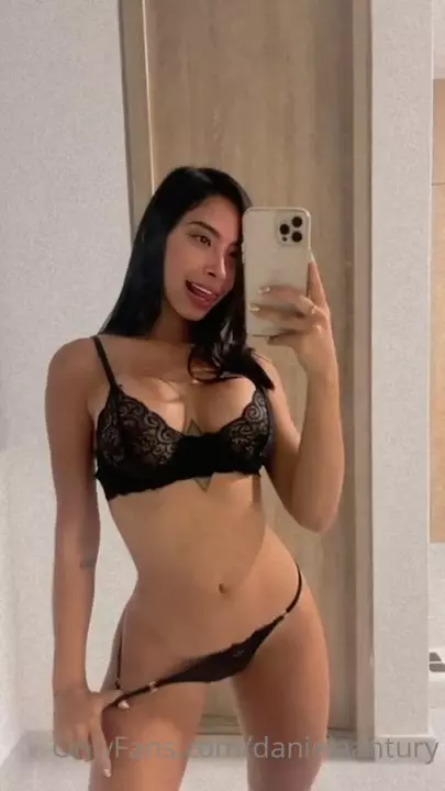 The famous antury Daniela only in panties and bra