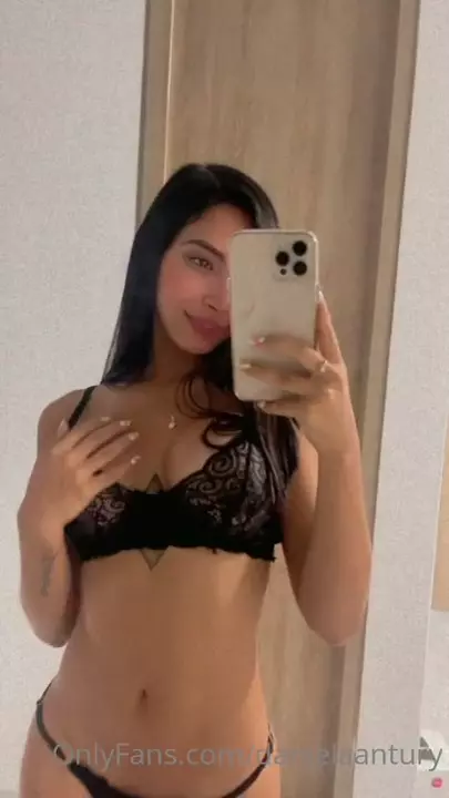 The famous antury Daniela only in panties and bra