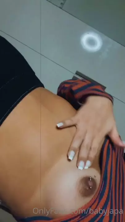 Baby japa likes to play with the breasts