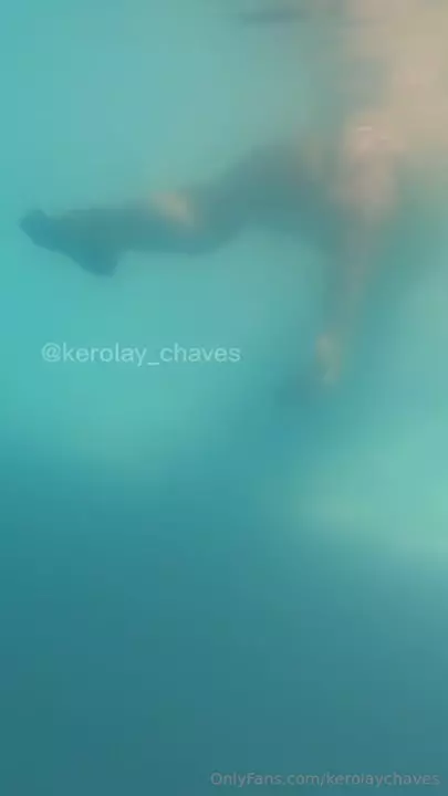 In the pool, White Fairy loves to take a dive without clothes