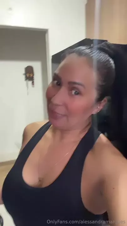 Alessandra Marques Saboring a Delicious Banana