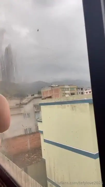 Tefy Love was caught masturbating in front of the window and the video hit the internet